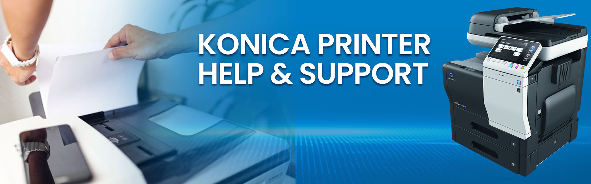 konica printer help-support